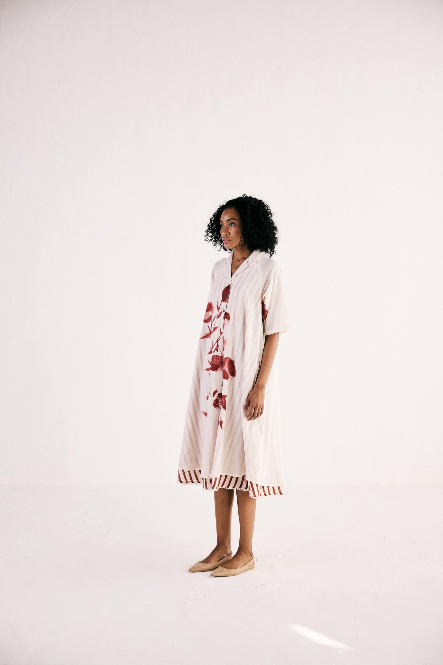 Wild Rose Shirt Dress