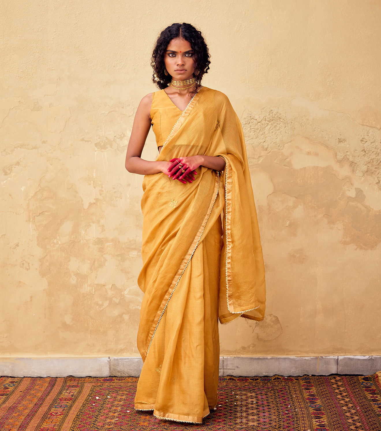 Dhoop Saree With Blouse