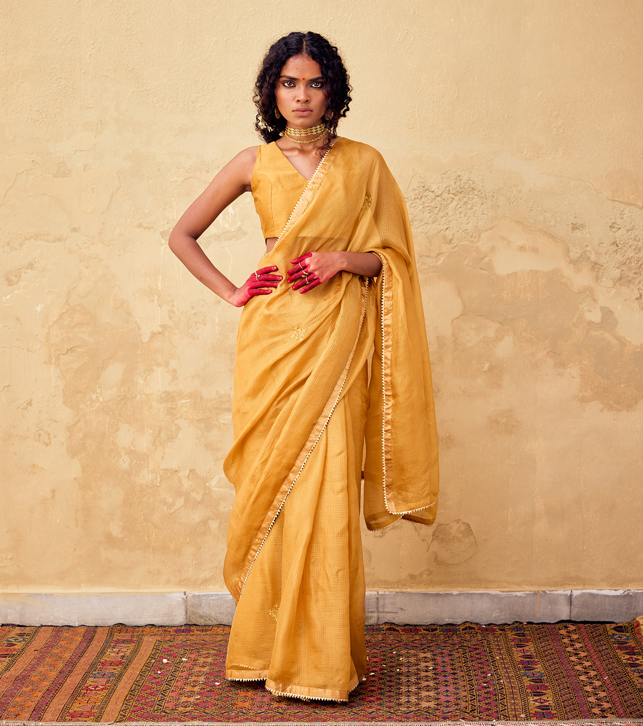 Dhoop Saree With Blouse