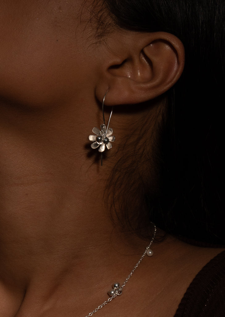 Phool Earrings - Silver