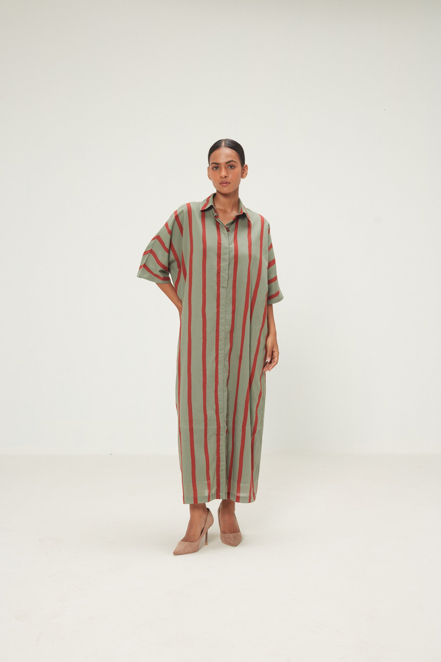 Parallel Shirt Dress