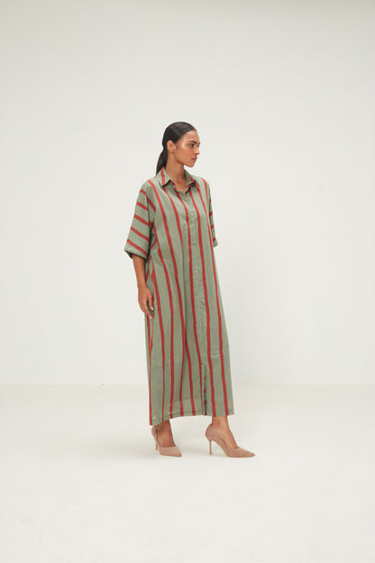 Parallel Shirt Dress