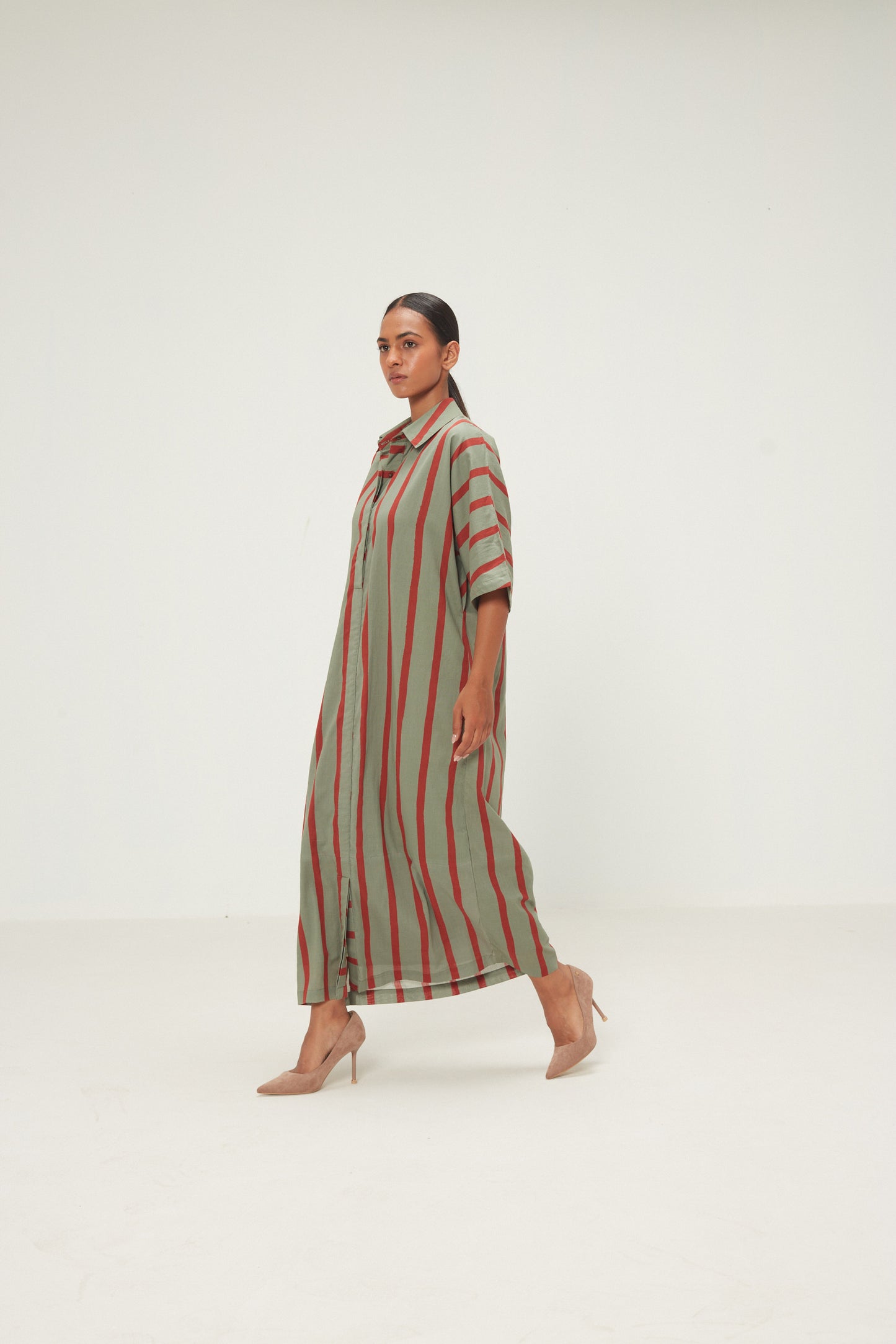 Parallel Shirt Dress