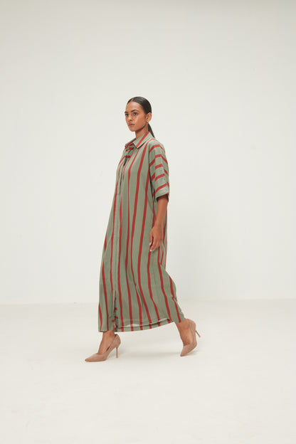 Parallel Shirt Dress