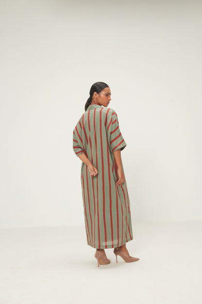 Parallel Shirt Dress