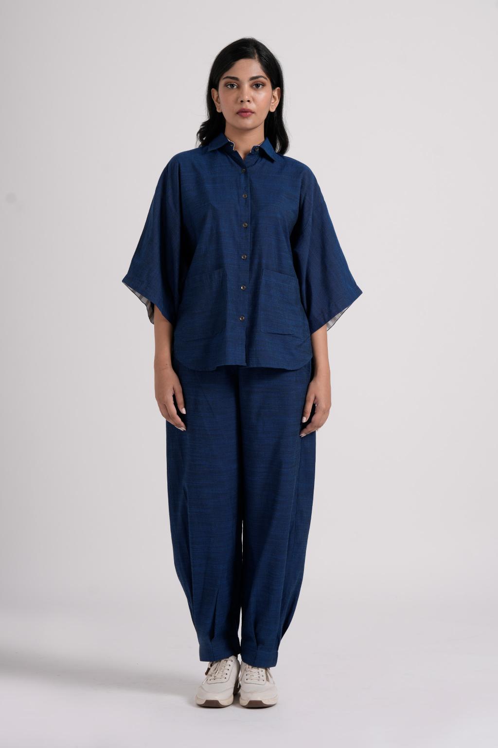 Lava Shirt & Blaze Pant Co-ord - Imperial Blue