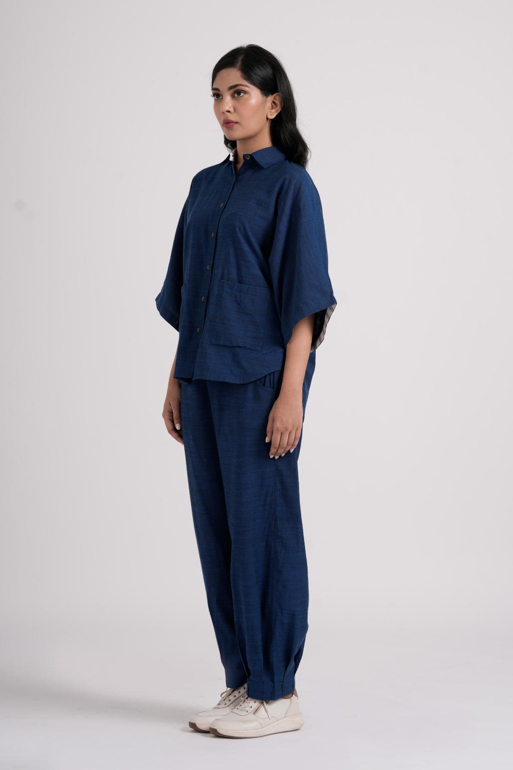 Lava Shirt & Blaze Pant Co-ord - Imperial Blue