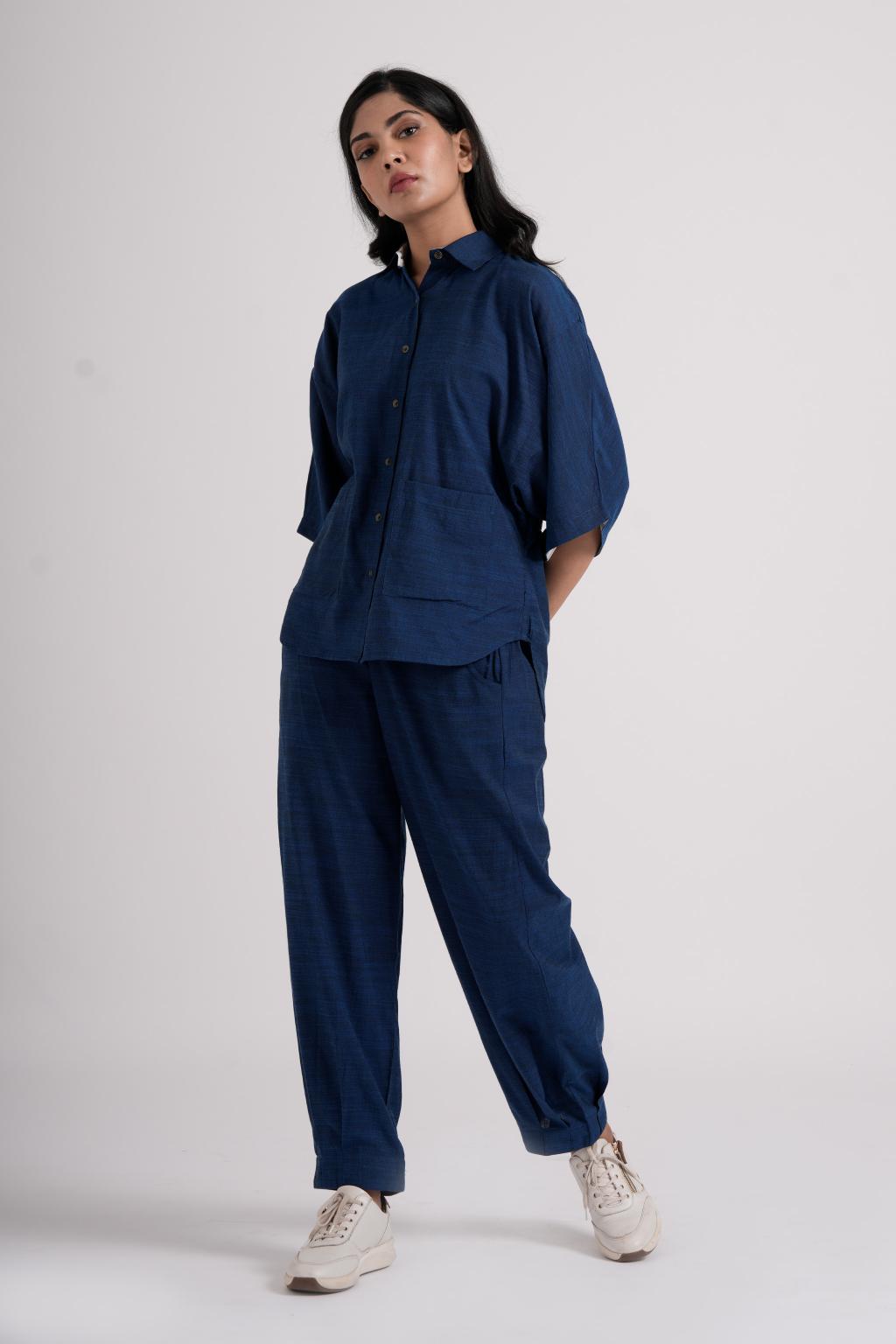 Lava Shirt & Blaze Pant Co-ord - Imperial Blue