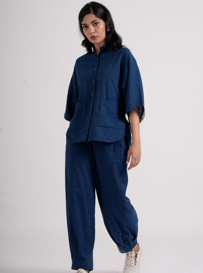 Lava Shirt & Blaze Pant Co-ord - Imperial Blue