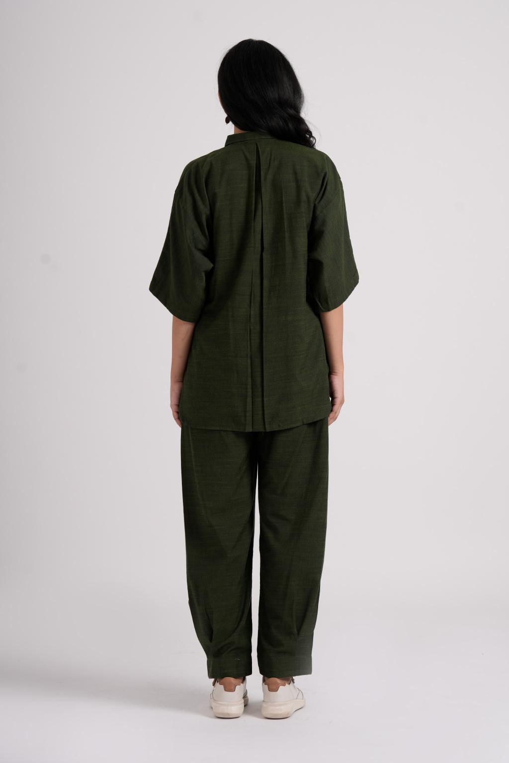 Lava Shirt & Blaze Pant Co-ord - Seaweed Green