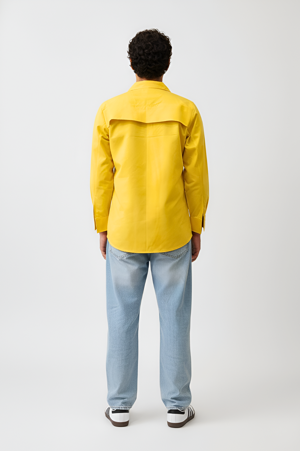 Ivory-Mango Yellow Zip Shirt