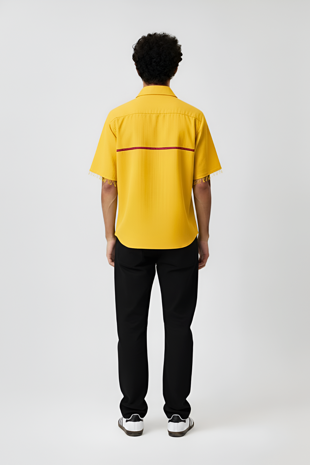 Mango Yellow-Tuscan Red Stripe Shirt