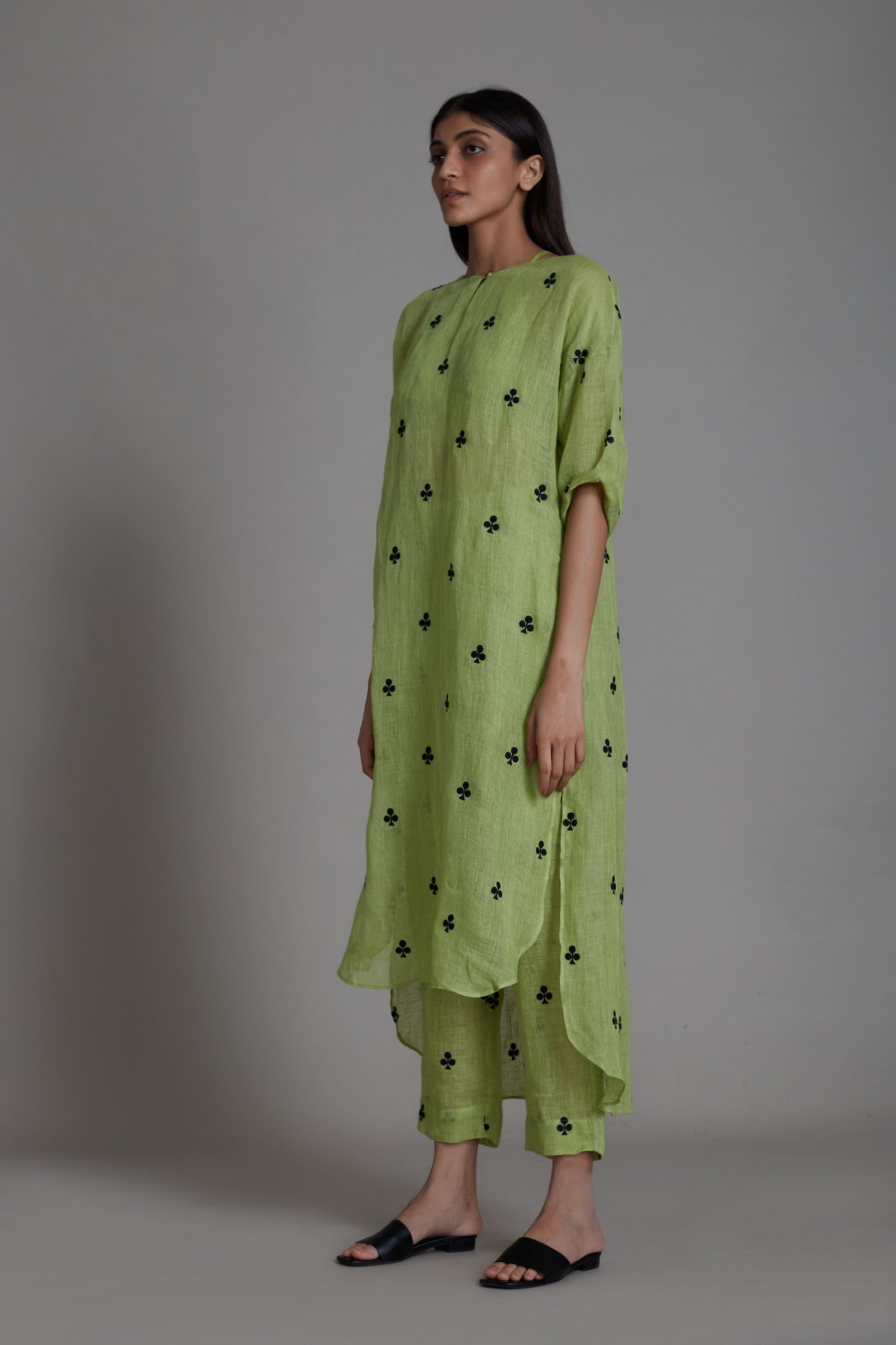 Trump Card Tunic Dress-Green