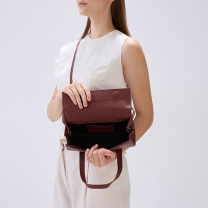 MICHELLE MINI CROSSBODY NAPPA BRICK