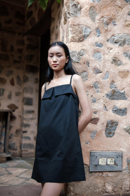 Rachel Slip Dress Black