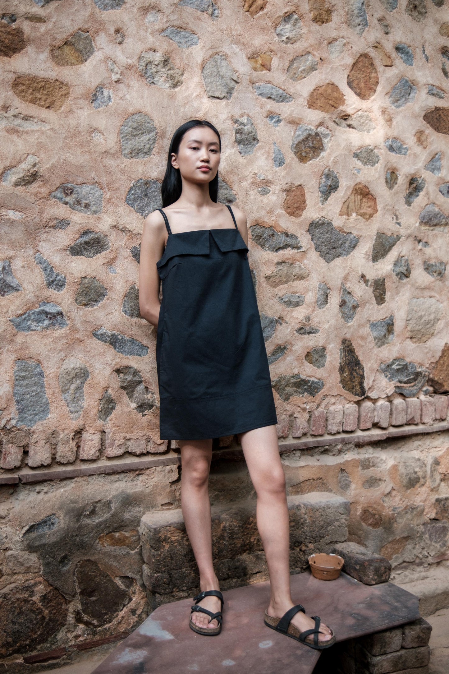 Rachel Slip Dress Black