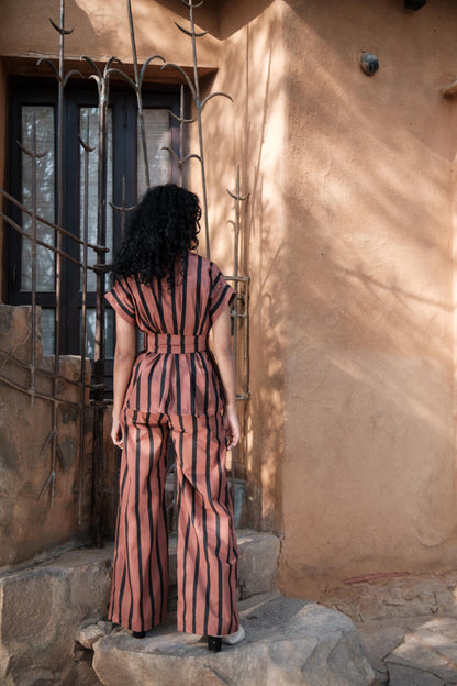 Friday Flared Pants Copper Stripes