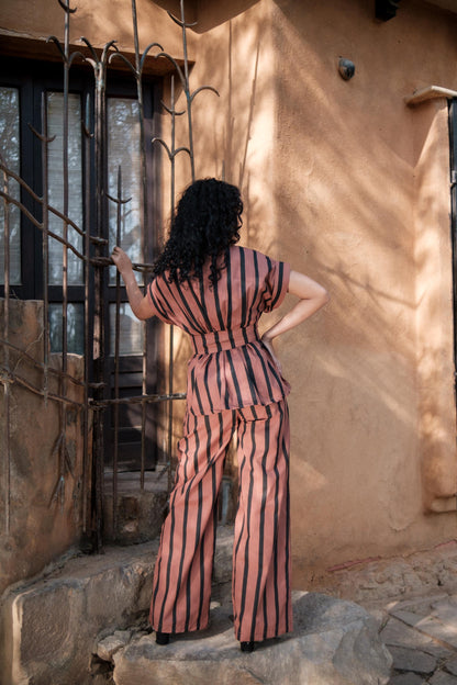 Friday Flared Pants Copper Stripes