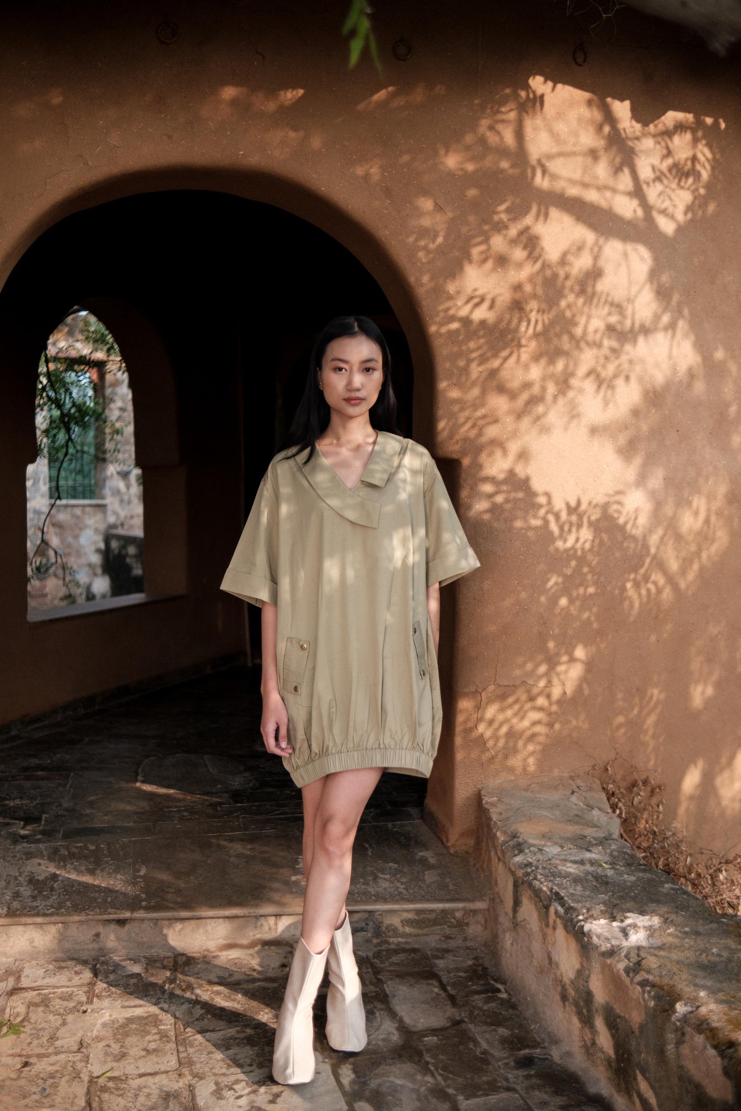 Sydney Shift Dress Khaki