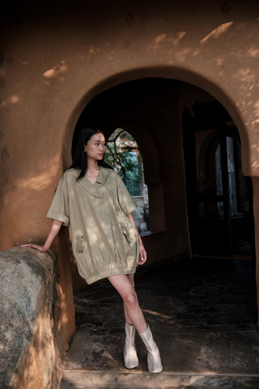 Sydney Shift Dress Khaki