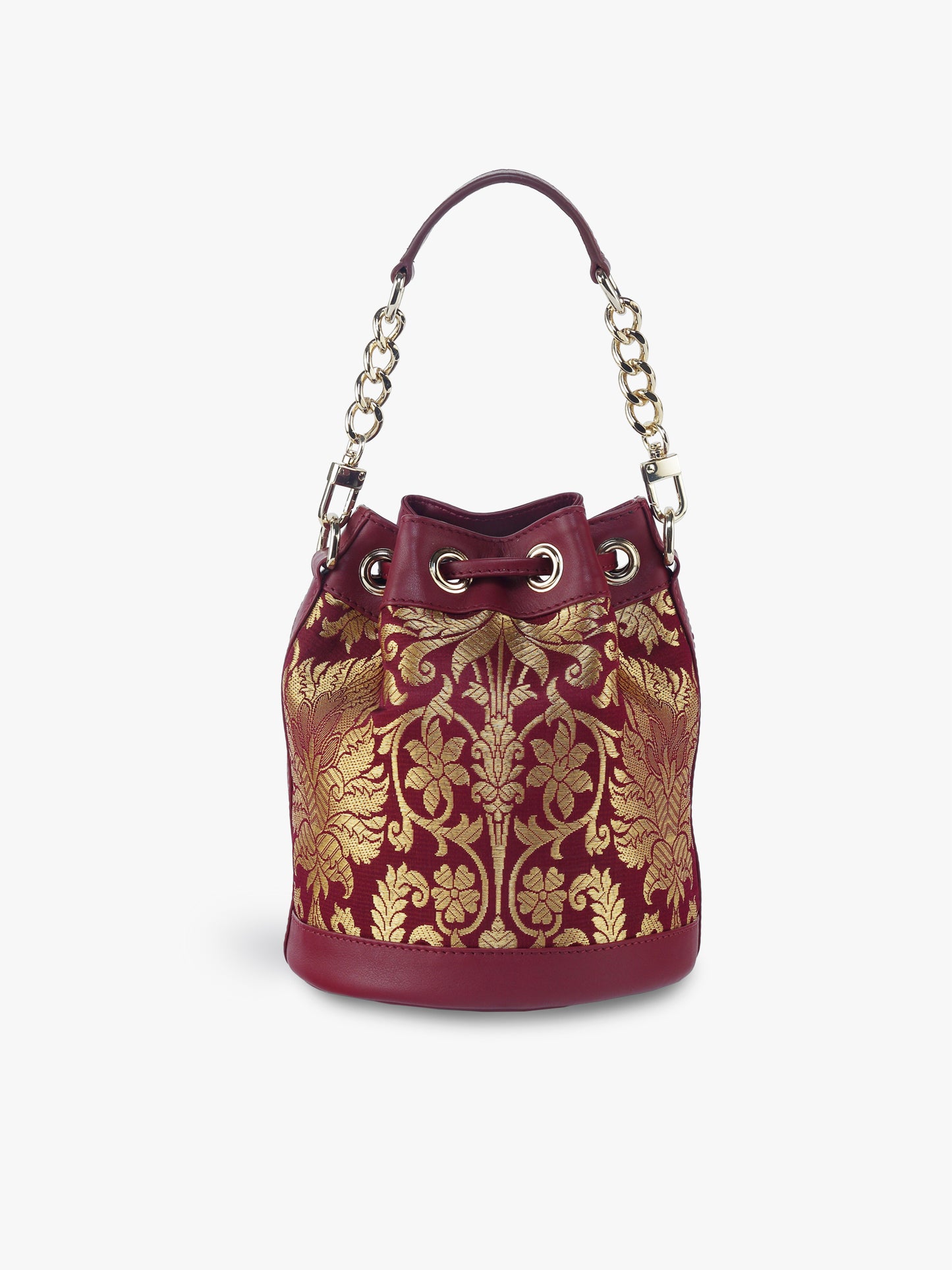 Bombay Bucket (Divine Maroon Brocade)