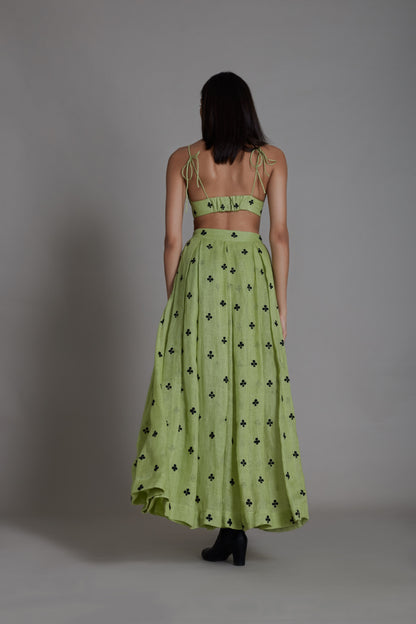 Club Lehenga-Green