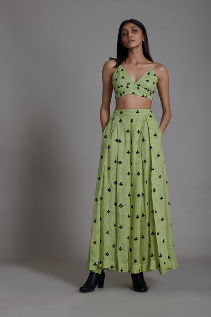 Club Lehenga-Green