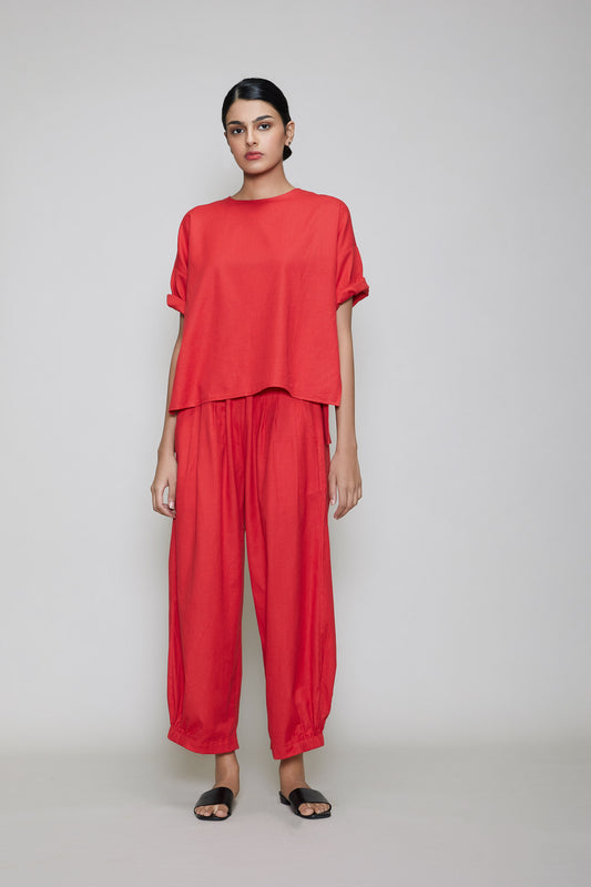 Mati Ekin Crop Top - Red