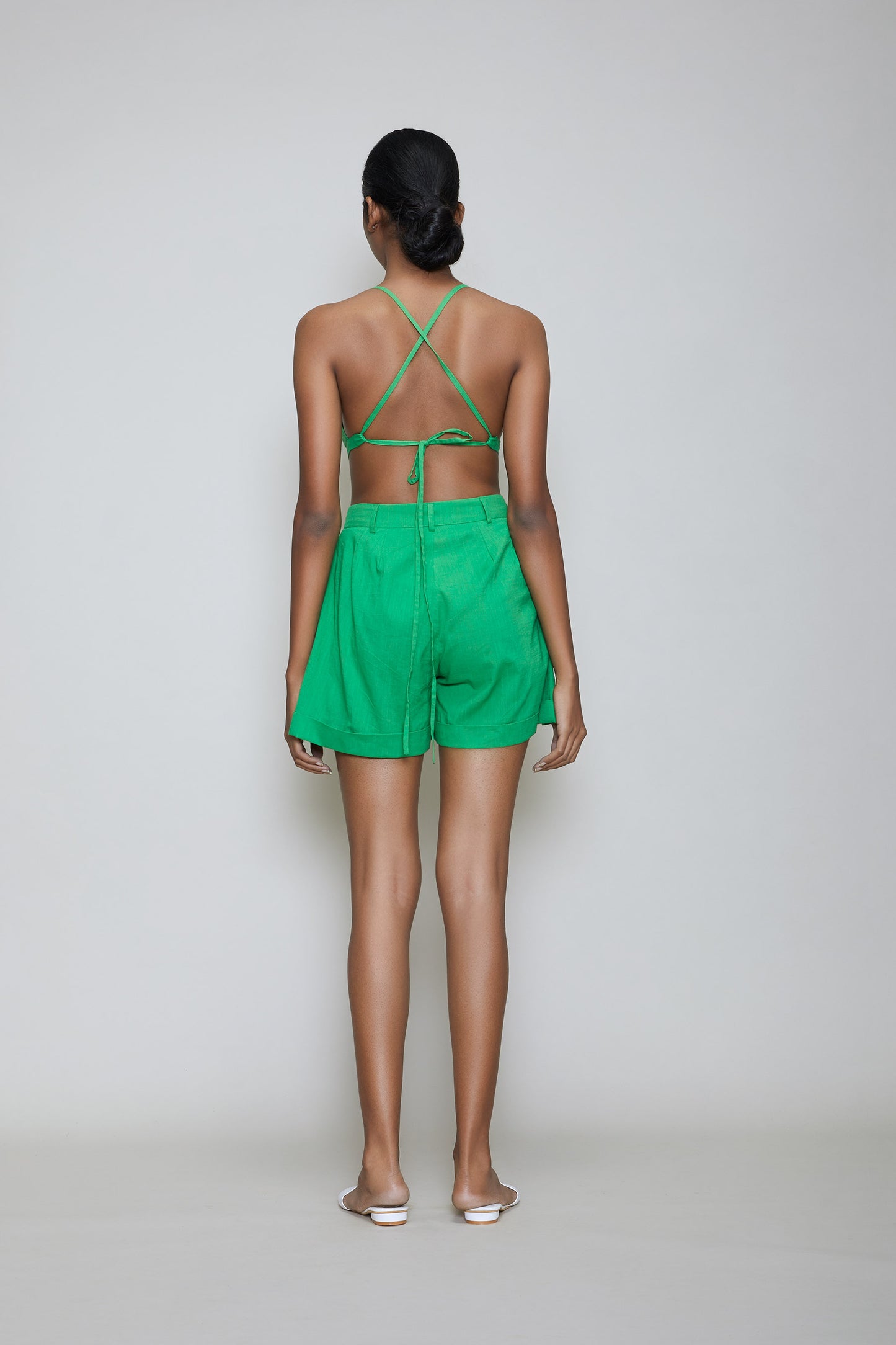 Mati Bralette & Shorts Set - Green