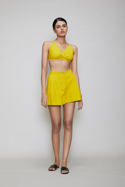 Mati Bralette & Shorts Set - Yellow