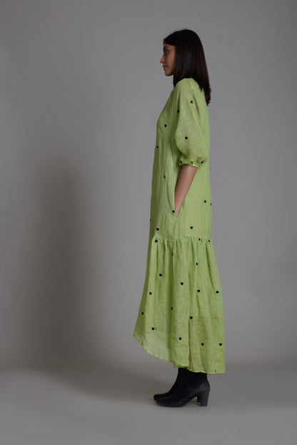 Queen Of Hearts Dress-Green