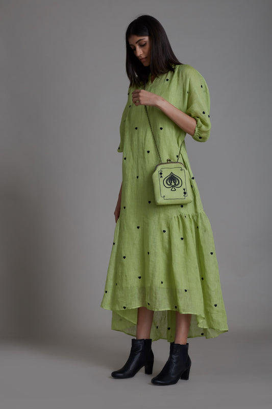 Queen Of Hearts Dress-Green