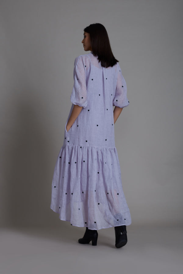 Queen Of Hearts Dress-Lavender