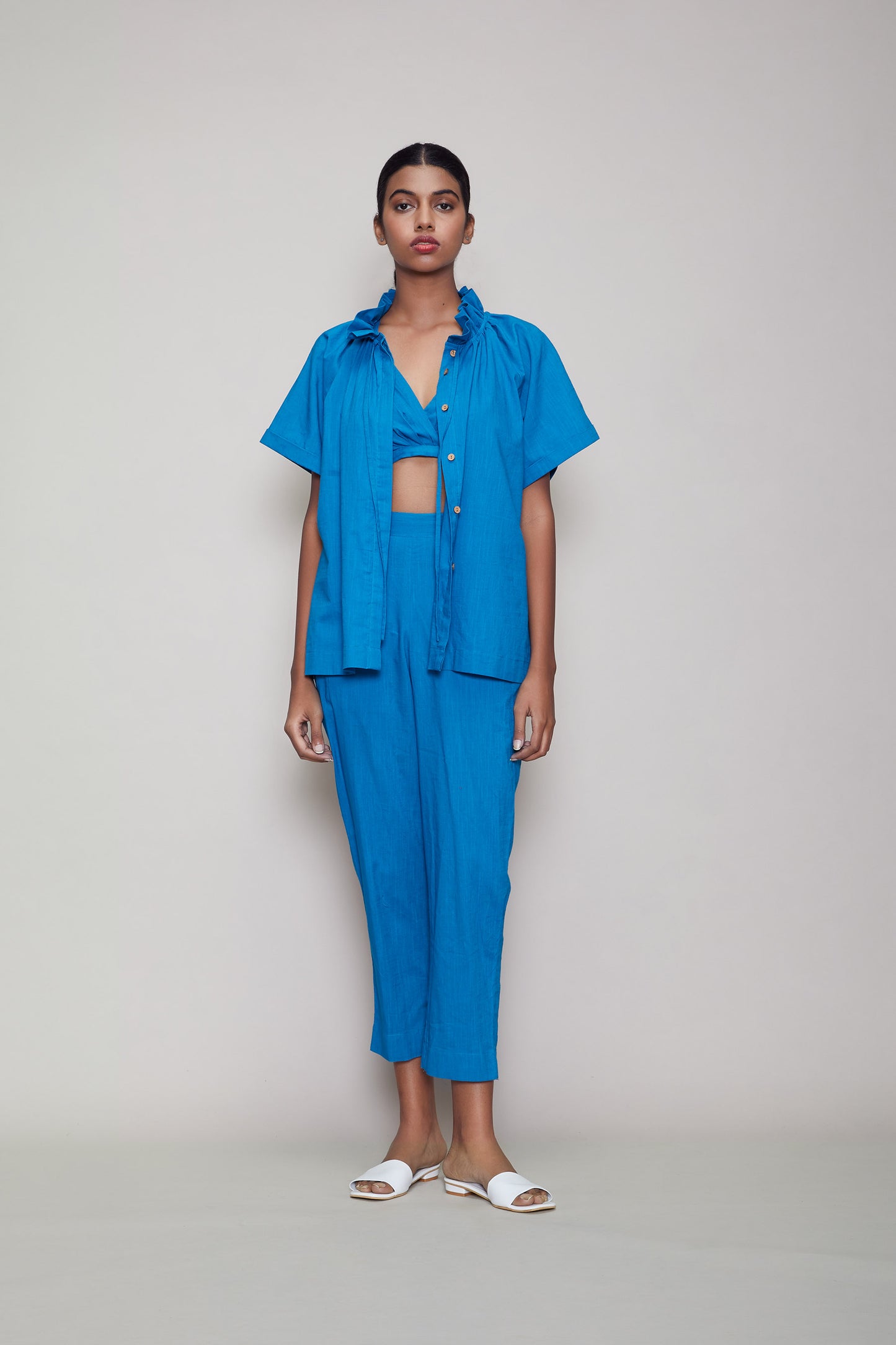 Mati Tora Bralette 3 PCS Set - Blue