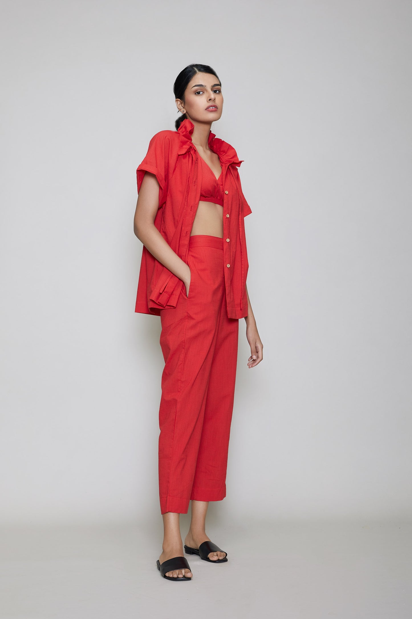 Mati Tora Bralette 3 PCS Set - Red