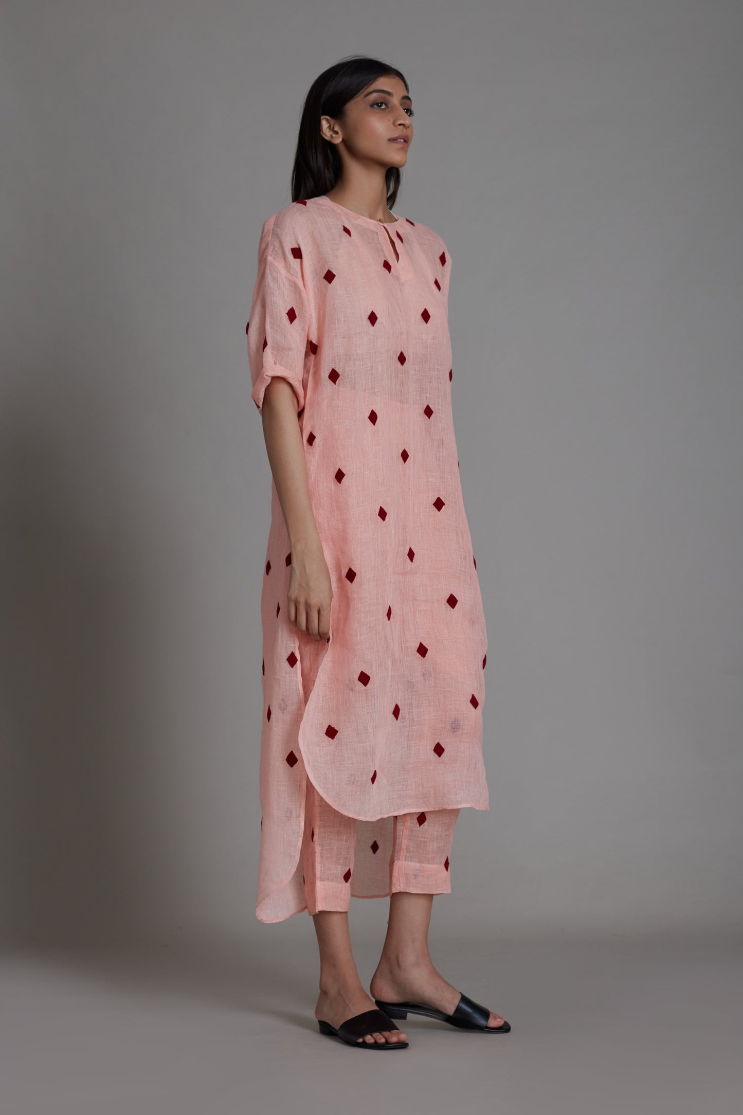 Trump Card Tunic Dress-Pink