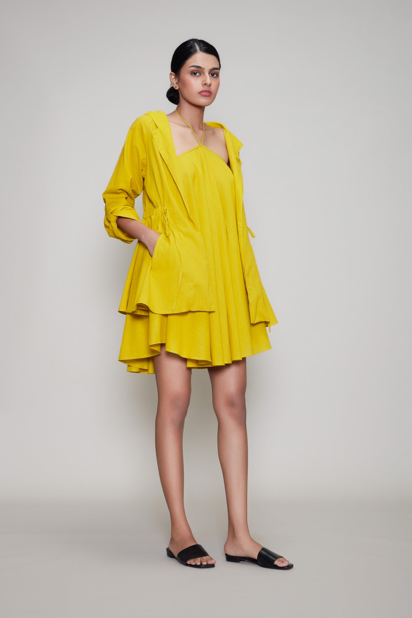 Mati Veza & Jacket Set - Yellow