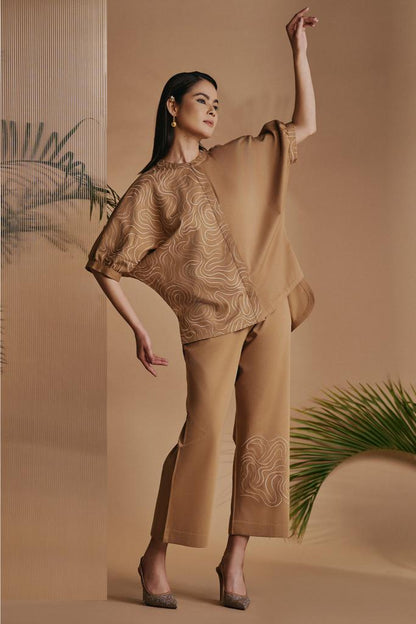Brown Mirage Co-ord Set