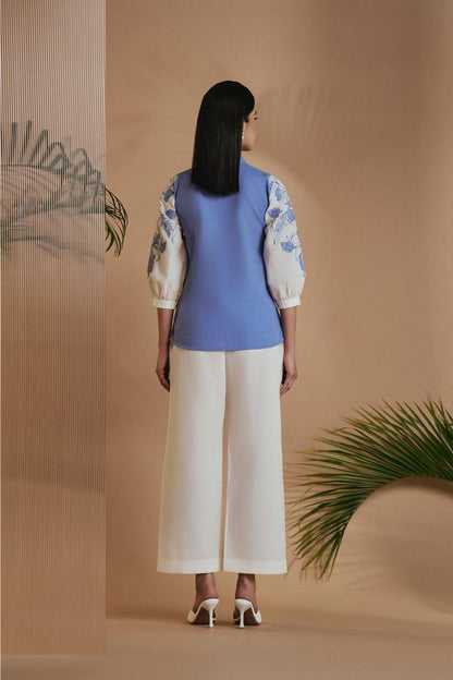 Blue Ivory Petal Safari Pant