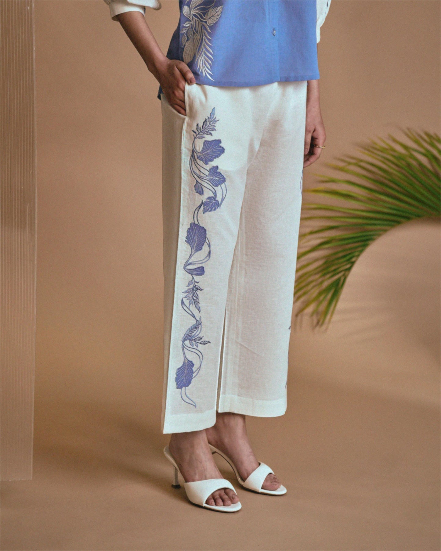 Blue Ivory Petal Safari Pant