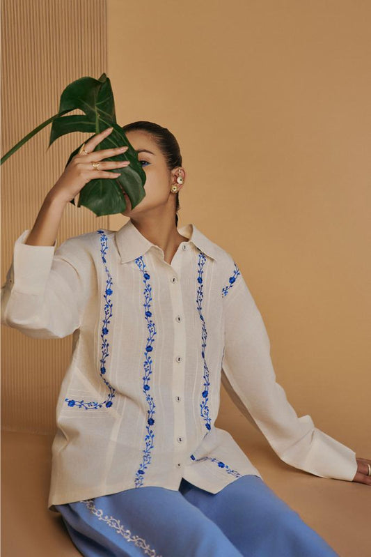 Ivory Blue Reverie Shirt