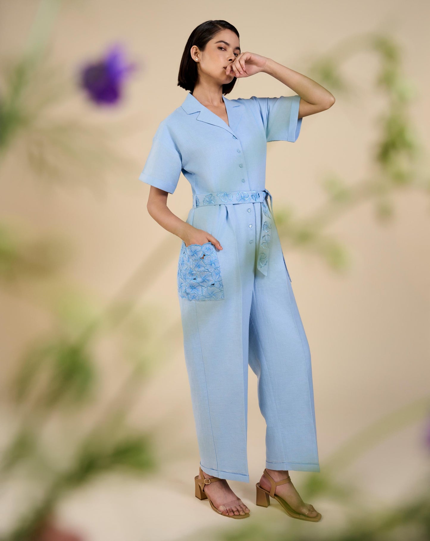 Ice Blue Jumpsuit