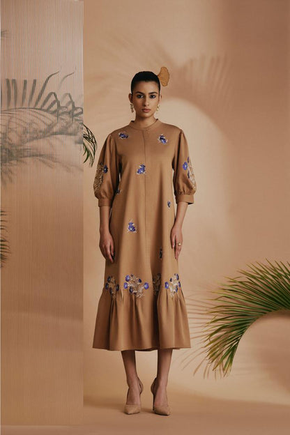Brown Savanna Midi Dress