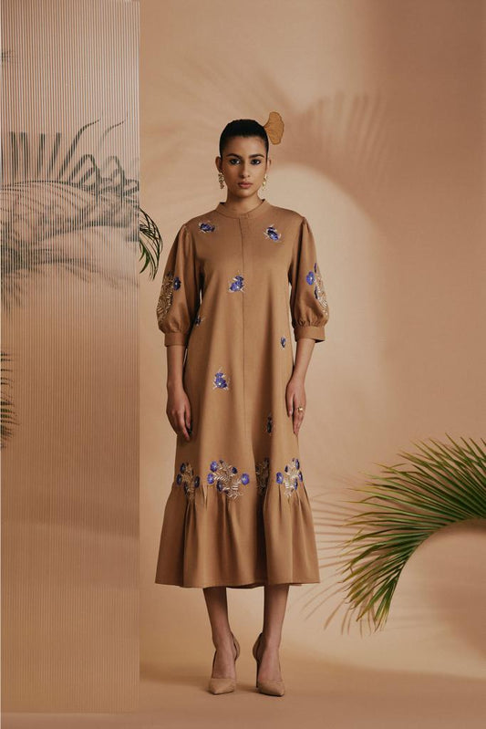 Brown Savanna Midi Dress