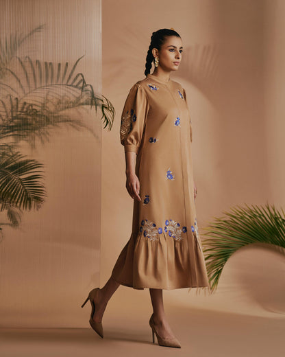 Brown Savanna Midi Dress