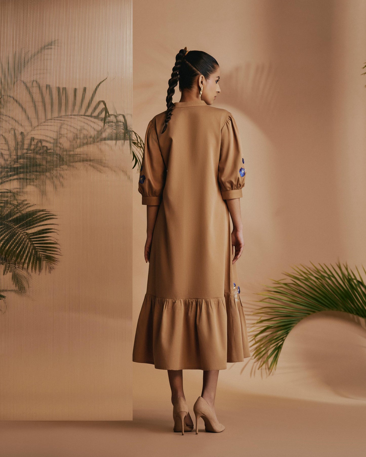 Brown Savanna Midi Dress