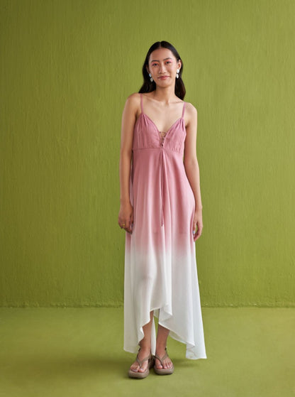 Pink Sea Lyocell Maxi Dress