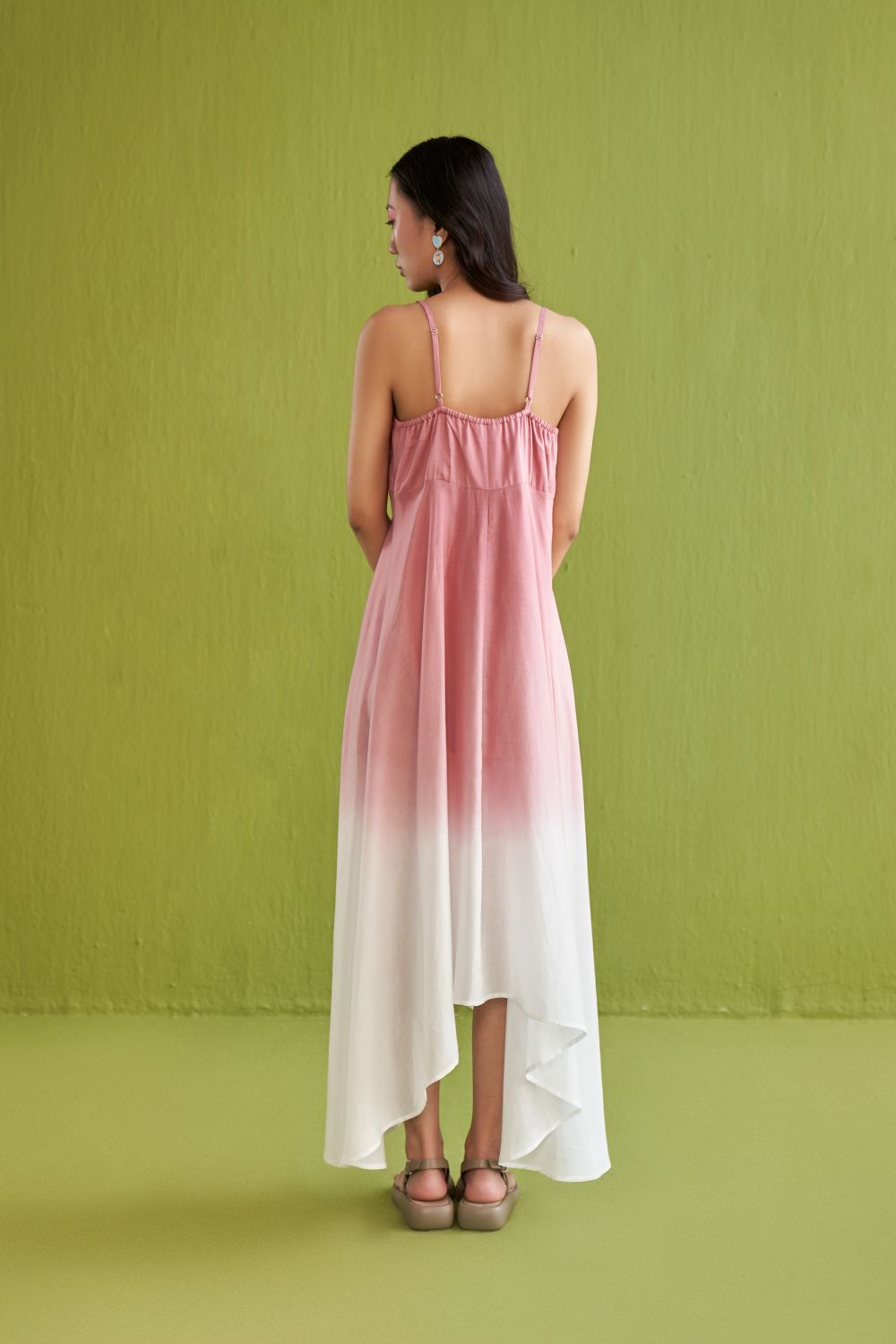 Pink Sea Lyocell Maxi Dress