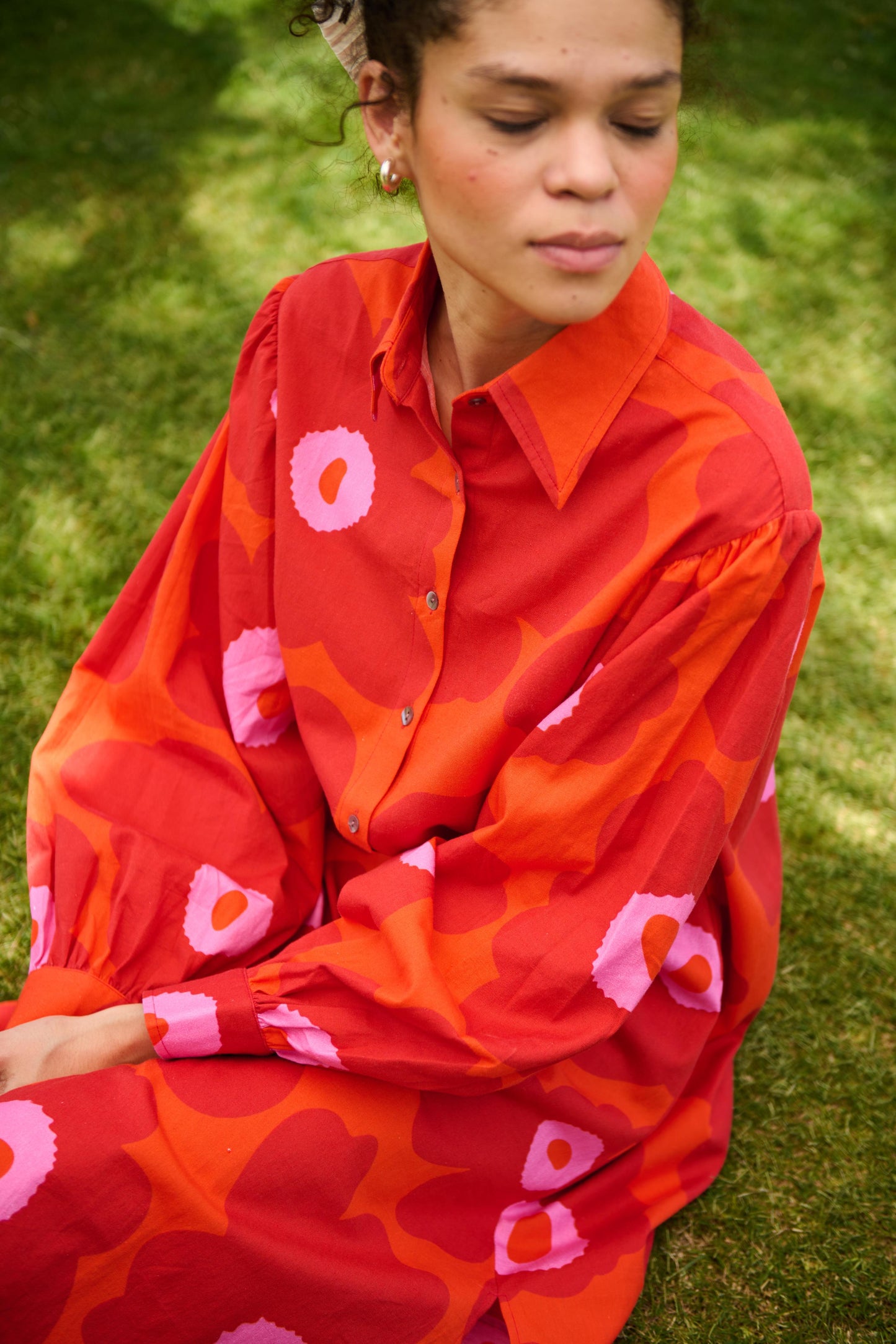 Jasmine Tunic (Red floral Mekko)