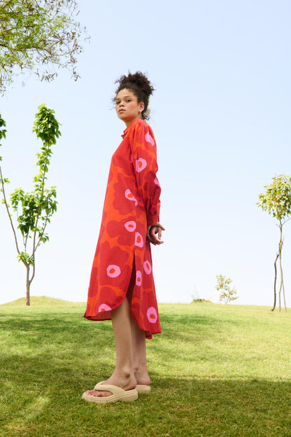 Jasmine Tunic (Red floral Mekko)